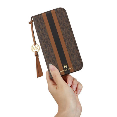 FOLIO CASE STRIPE WITH TASSEL CHARM 手帳型ケース