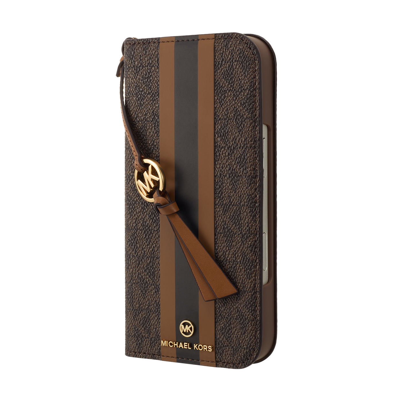 FOLIO CASE STRIPE WITH TASSEL CHARM 手帳型ケース