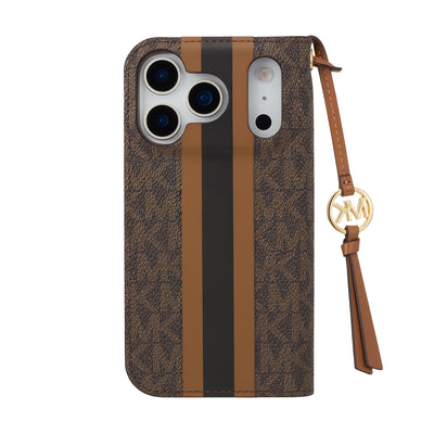 FOLIO CASE STRIPE WITH TASSEL CHARM 手帳型ケース