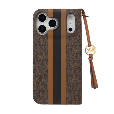 FOLIO CASE STRIPE WITH TASSEL CHARM 手帳型ケース