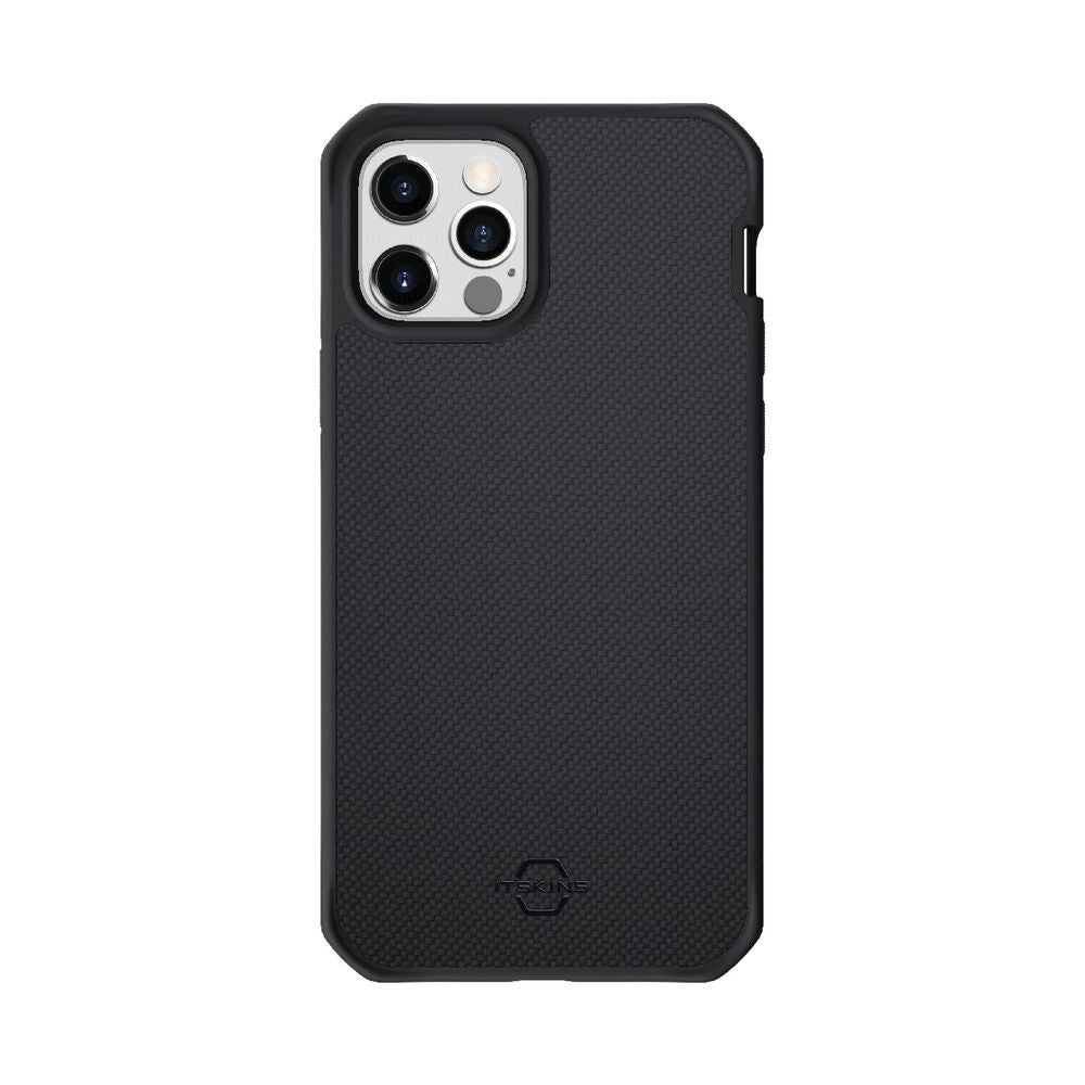 ITSKINS - Hybrid Ballistic for iPhone 12/12 Pro [ Black ] - Black