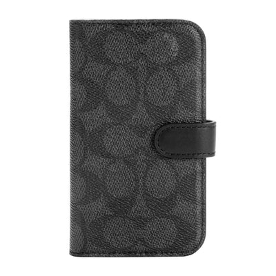 Coach - Folio Case for iPhone 12 ProMax - Signature C Black