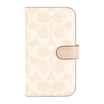 Coach - Folio Case for iPhone 12 mini - Signature C Sand