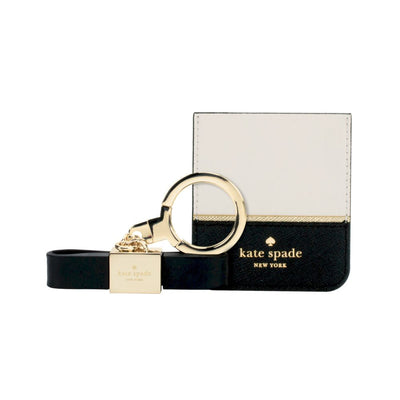 kate spade new york - Gift Set: Stability Ring (Gold/Black Enamel) & Sticker Pocket (Color-Block Cement/Black/Gold Flange)