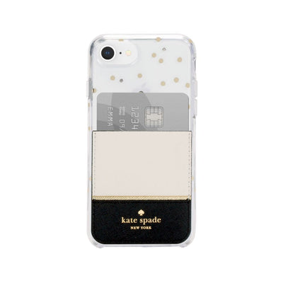 kate spade new york - Gift Set: Stability Ring (Gold/Black Enamel) & Sticker Pocket (Color-Block Cement/Black/Gold Flange)