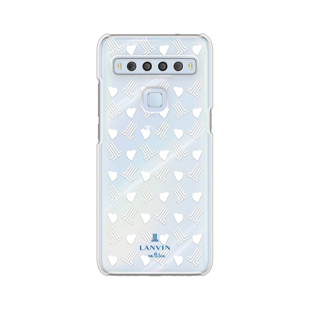 LANVIN en Bleu - Clear Case JL Heart for TCL 10 Lite - White