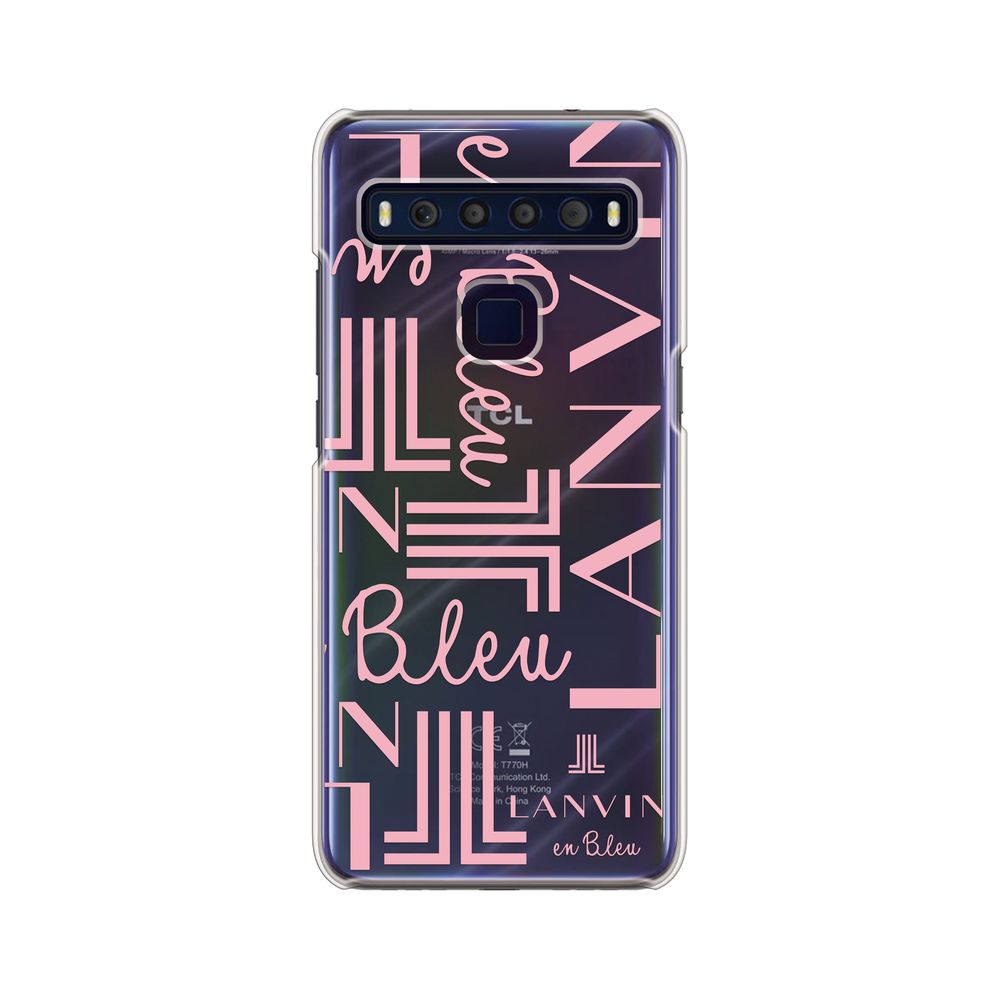 LANVIN en Bleu - Clear Case Signature for TCL 10 Lite - Coral Pink
