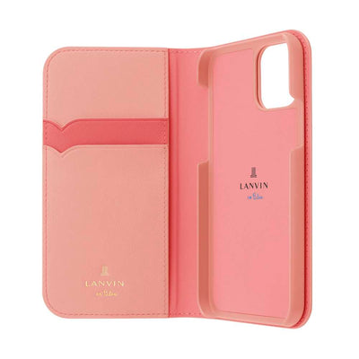 iPhone13Promax - LANVIN en Bleu(ランバン オン ブルー) - FOLIO CASE STAND & RING RIBBON 2-TONE スマホケースリボン