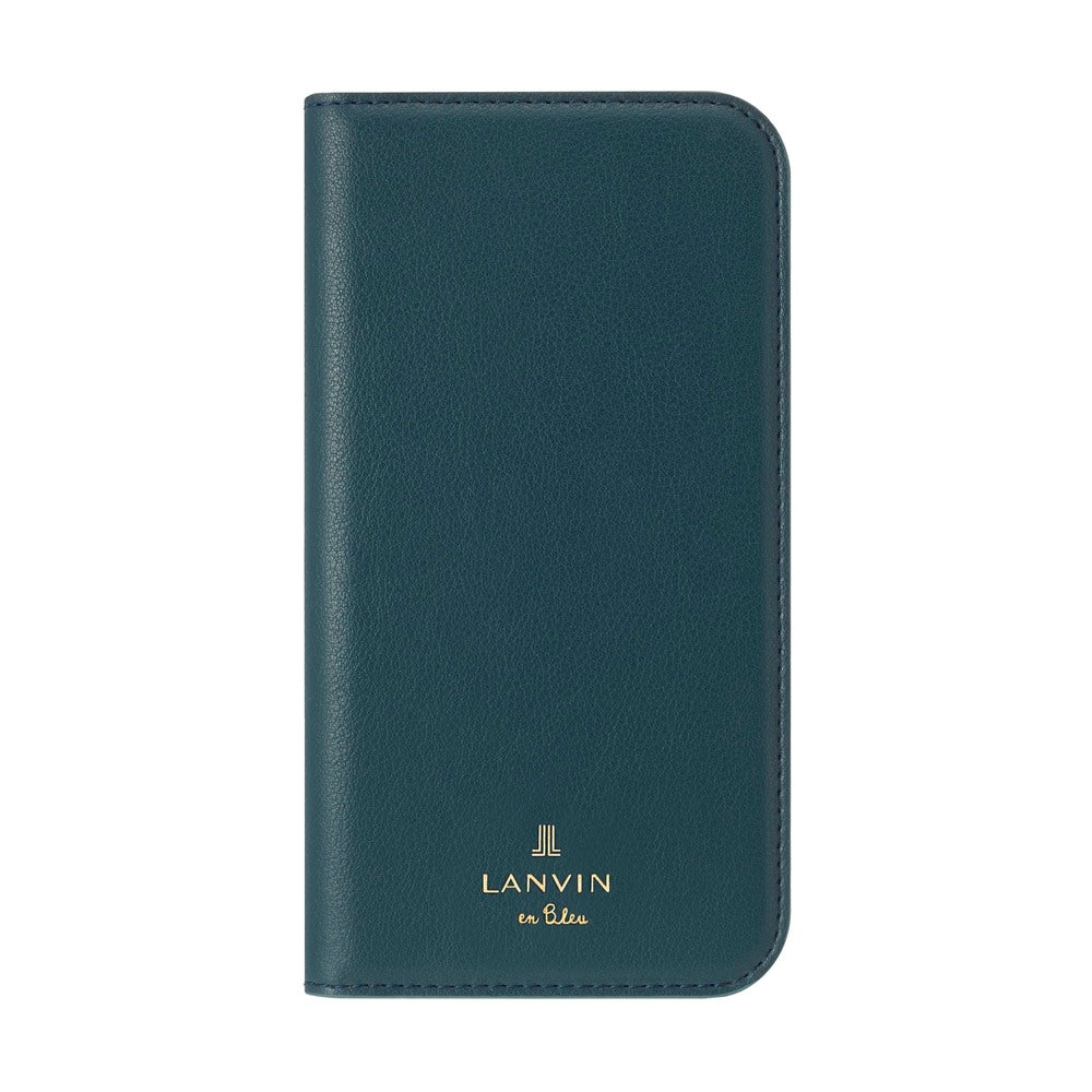 iPhone13mini - LANVIN en Bleu(ランバン オン ブルー) - FOLIO CASE STAND & RING RIBBON 2-TONE