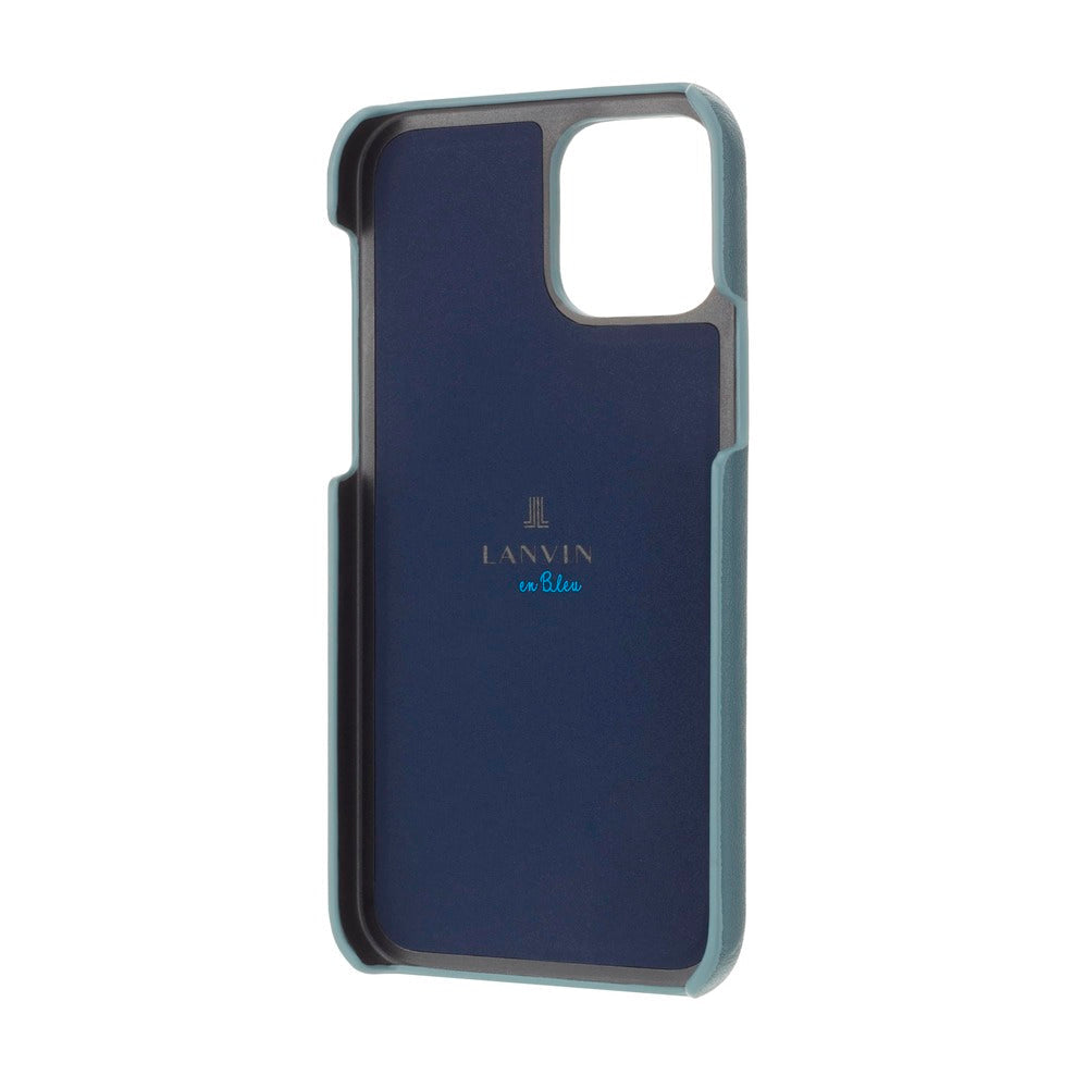 iPhone13Pro - LANVIN en Bleu(ランバン オン ブルー) - SLIM WRAP CASE STAND & RING RIBBON スマホケース リボン