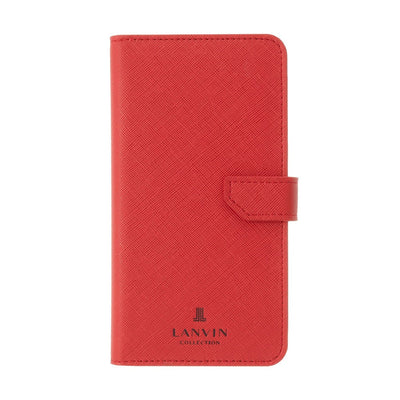 iPhone13 - LANVIN COLLECTION (ランバン コレクション) - FOLIO CASE LINED 手帳型ケース - Red