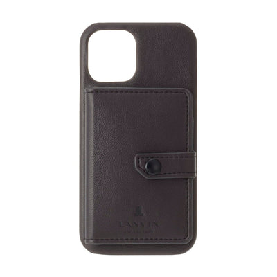 iPhone13Promax - LANVIN COLLECTION (ランバン コレクション) - SHELL CASE POCKET スマホケース - Black
