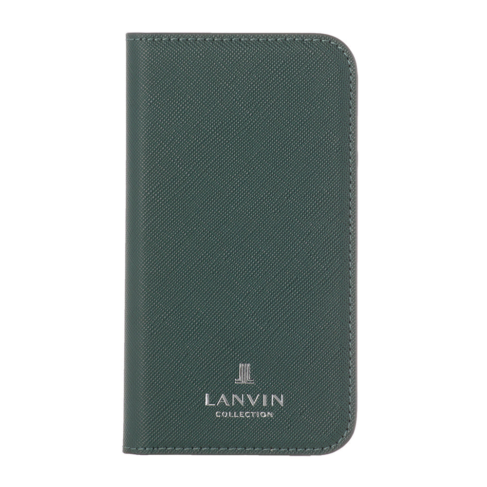 LANVIN COLLECTION - FOLIO CASE SAFFIANO for iPhone 11 - Dark Green