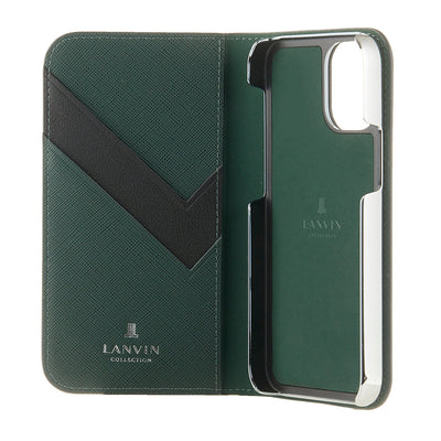 LANVIN COLLECTION - FOLIO CASE SAFFIANO for iPhone 11