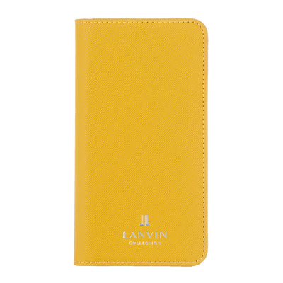 LANVIN COLLECTION - FOLIO CASE SAFFIANO for iPhone 12 mini - Yellow