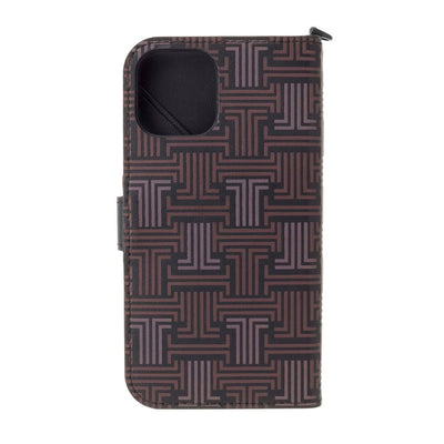 iPhone13 - LANVIN COLLECTION (ランバン コレクション) - FOLIO CASE SIGNATURE WITH NECK STRAP 手帳型ケース