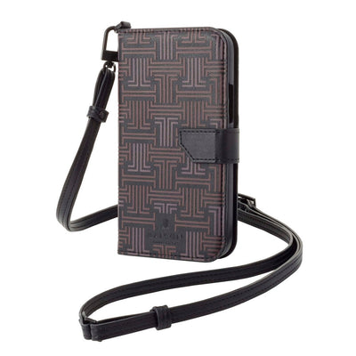 iPhone13Promax - LANVIN COLLECTION (ランバン コレクション) - FOLIO CASE SIGNATURE WITH NECK STRAP 手帳型ケース