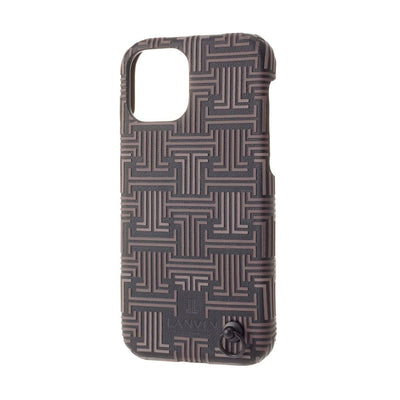 iPhone13 - LANVIN COLLECTION (ランバン コレクション) - SHELL CASE SIGNATURE WITH NECK STRAP スマホケース