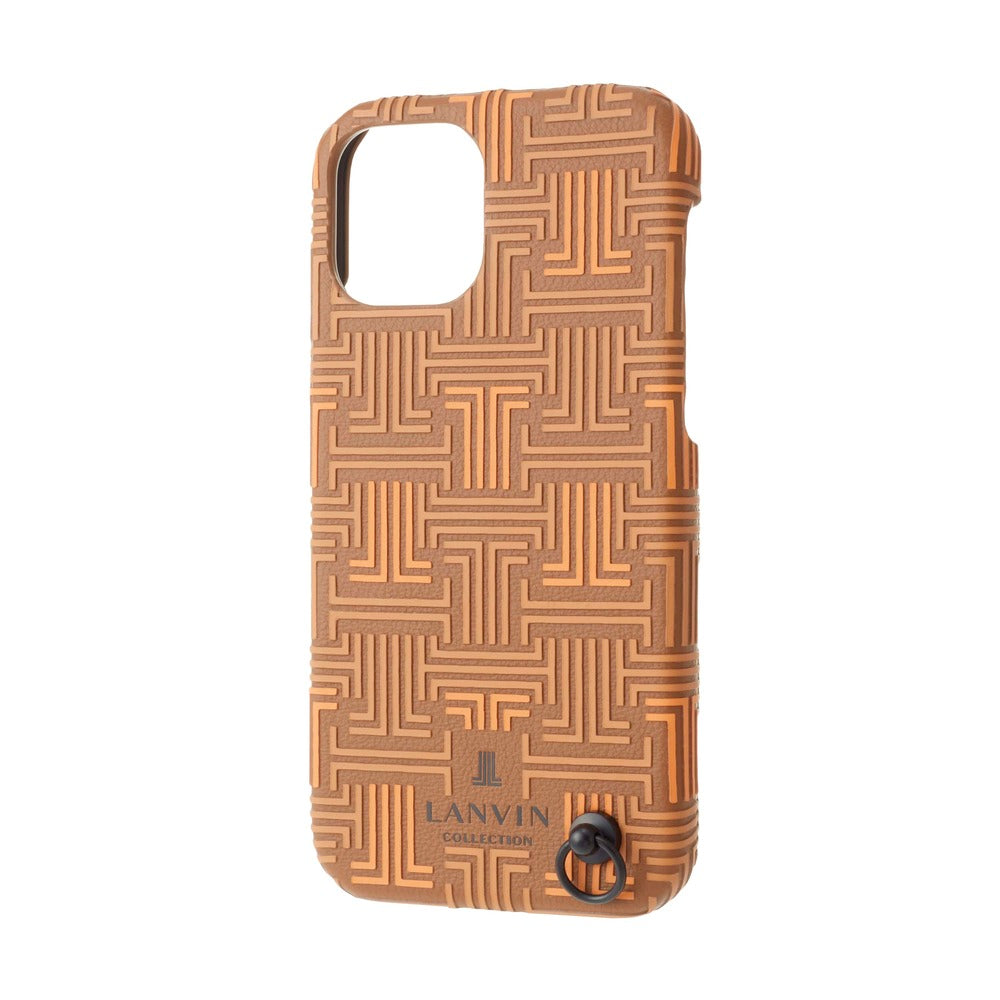 iPhone13Pro - LANVIN COLLECTION (ランバン コレクション) - SHELL CASE SIGNATURE WITH NECK STRAP スマホケース