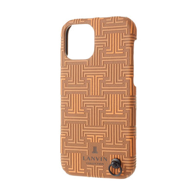 iPhone13Pro - LANVIN COLLECTION (ランバン コレクション) - SHELL CASE SIGNATURE WITH NECK STRAP スマホケース