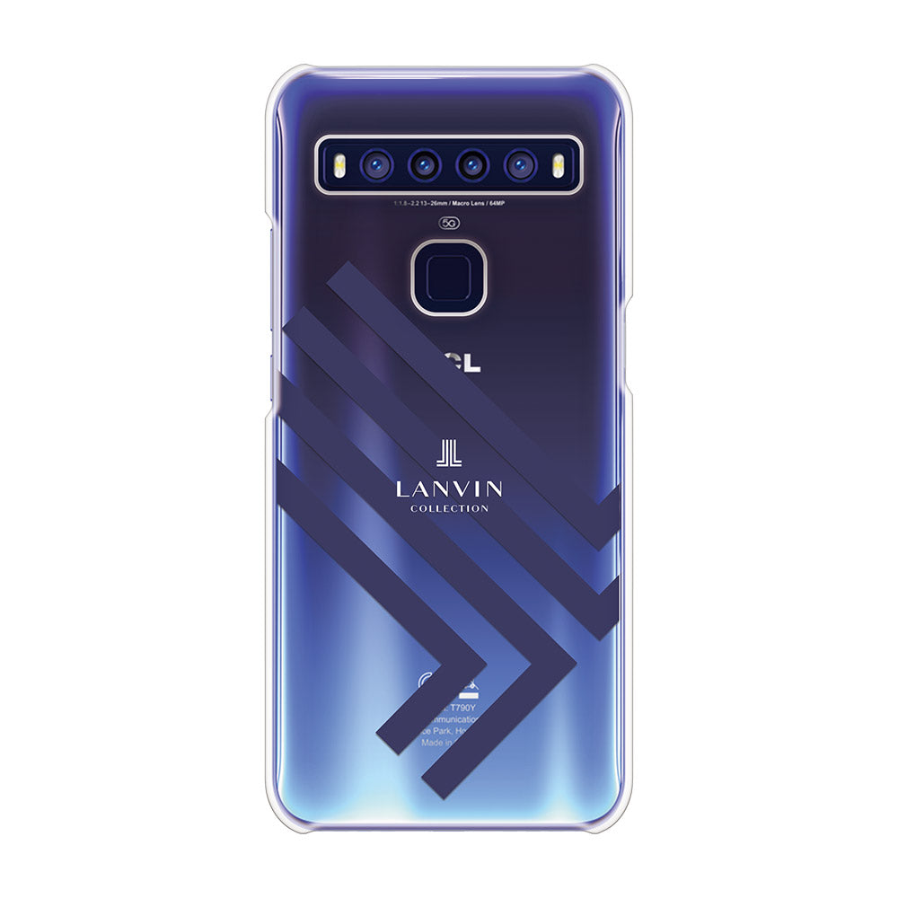 LANVIN COLLECTION - CLEAR CASE TILT for TCL 10 5G - Dark Navy