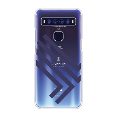 LANVIN COLLECTION - CLEAR CASE TILT for TCL 10 5G - Dark Navy