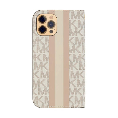 MICHAEL KORS - Folio Case Stripe with Tassel Charm for iPhone 12 Pro Max