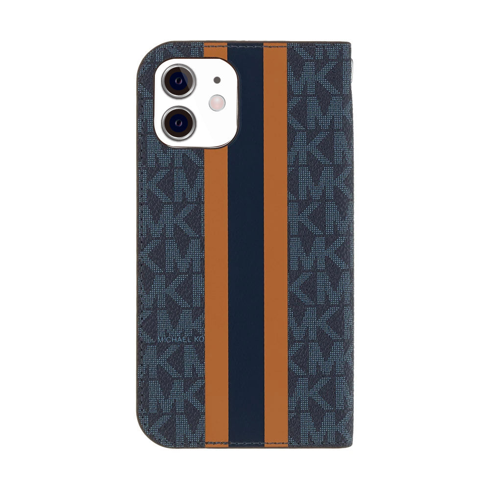 MICHAEL KORS - FOLIO CASE STRIPE with TASSEL CHARM for iPhone 11