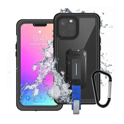ARMOR-X - IP68 Waterproof Protective Case for iPhone 13 Pro[ Black ] - Black